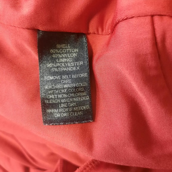 WHBM Rusty Orange sleeveless Lace fit and flare dress 4 - Picture 4 of 5